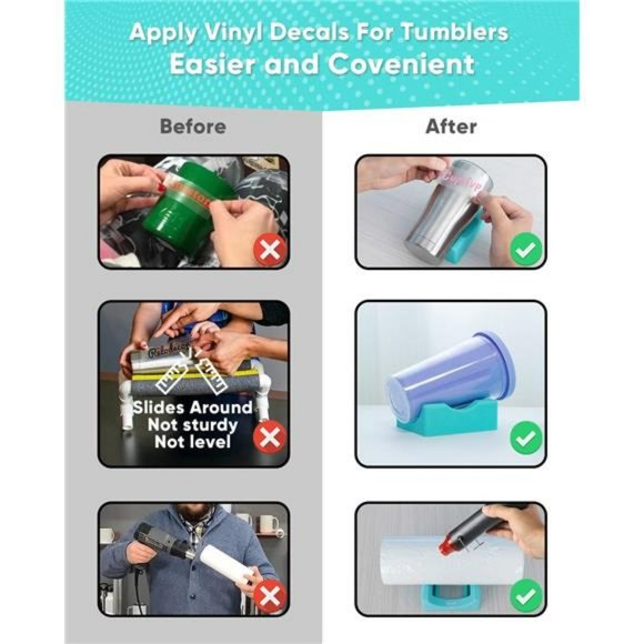 Small Silicone Cup Cradle with Built-in Slot for Crafting Tumblers - Picture 4 of 6